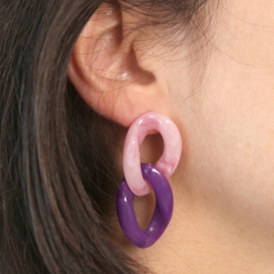 boucles d'oreilles gros maillons