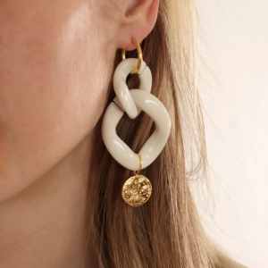 boucles d'oreilles maillons