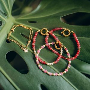 bracelets pierres naturelles et acier inoxydable