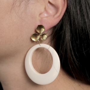 boucles d'oreilles fleurs