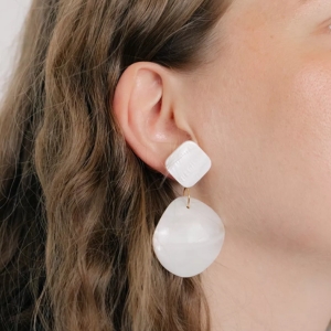 Boucles d'oreilles nacre