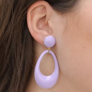 boucles d'oreilles r&eacute;sine