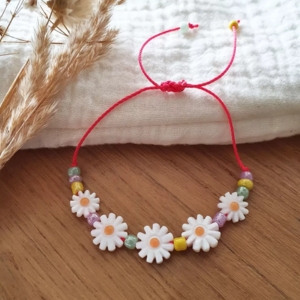 bracelet fleur marguerite