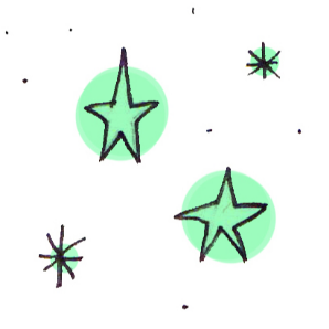 Des étoiles à la pistache