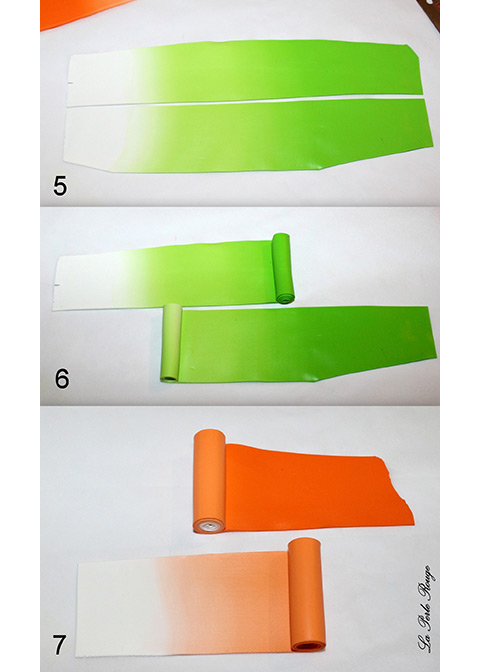 Cane kaléidoscope en pâte polymère : Etape 3