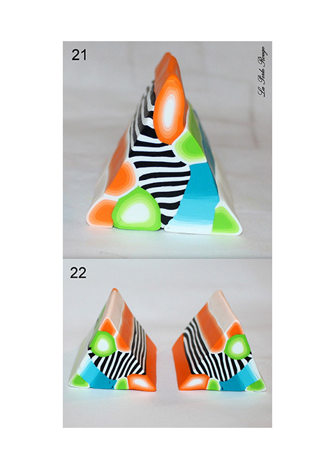 Cane kaléidoscope en pâte polymère : Etape 9