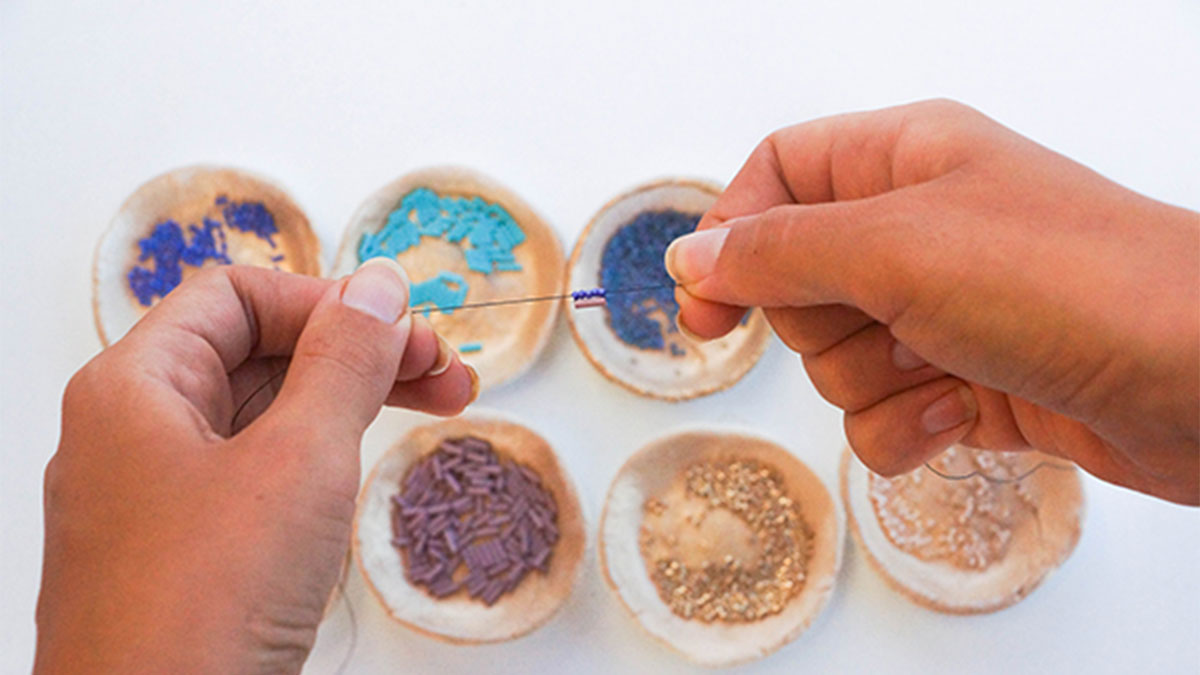 Bracelets tissage Miyuki Delicas et Bugles : Etape 6 Bracelets tissage Miyuki Delicas et Bugles : Etape 6