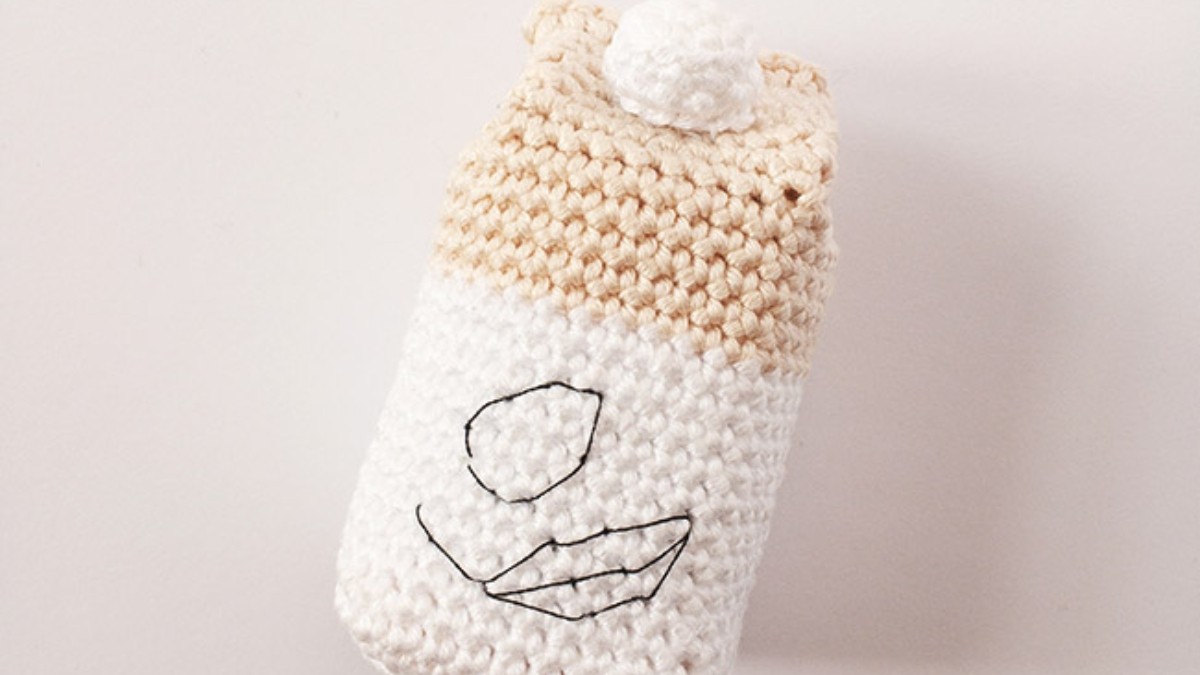 DIY Brique de lait d'amande et cookies au crochet : Etape 7