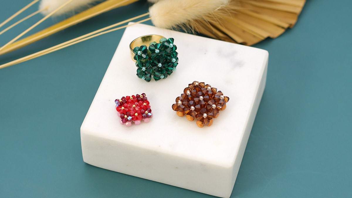Schéma Tuto Bague Carrée 9 Fleurs en Toupies PureCrystal Schéma Tuto Bague Carrée 9 Fleurs en Toupies PureCrystal