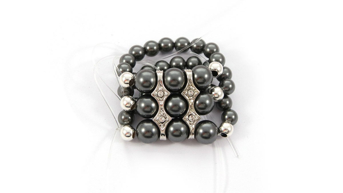 Bague élastique perle | Bague perle | Bague perle de culture | bague en perle - My Roller Stone