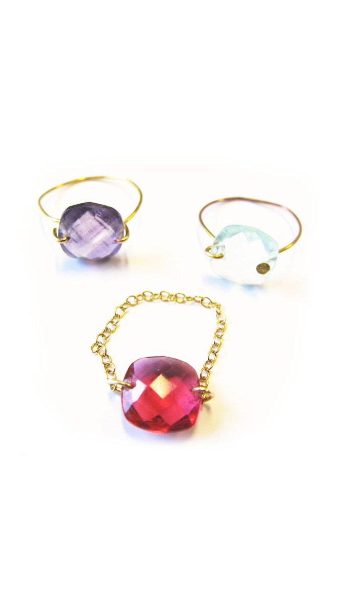 Schéma Bagues Intercalaires carrés facettés et Fil en laiton Schéma Bagues Intercalaires carrés facettés et Fil en laiton