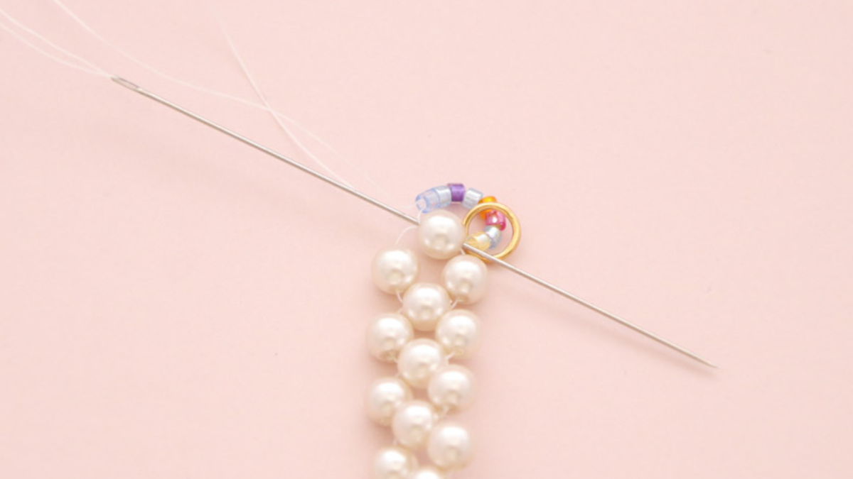 Bracelet douceur perles nacrées Preciosa et Mix Miyuki delicas : Etape 7