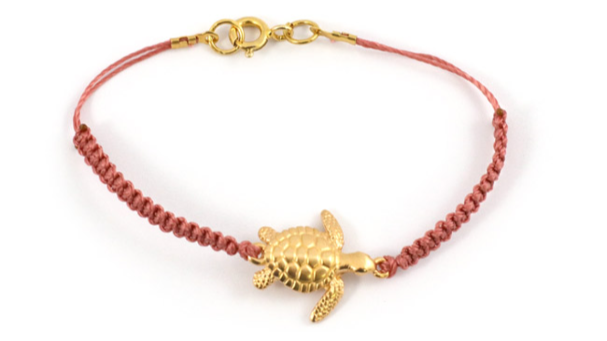 DIY Réaliser un bracelet en macramé avec intercalaire scarabée et pompon : Etape 5