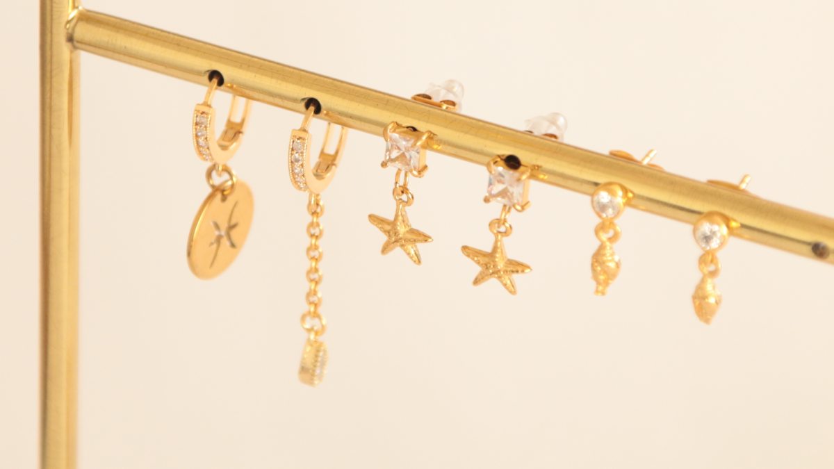 Schéma Mini Boucles d'oreilles signe du zodiaque