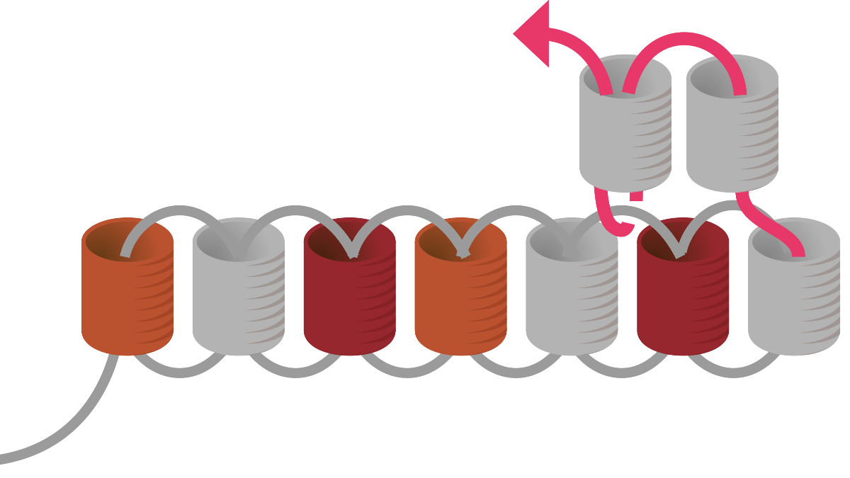 Boucles oreilles rouges miyuki embouts tissage argent 925 : Etape 3