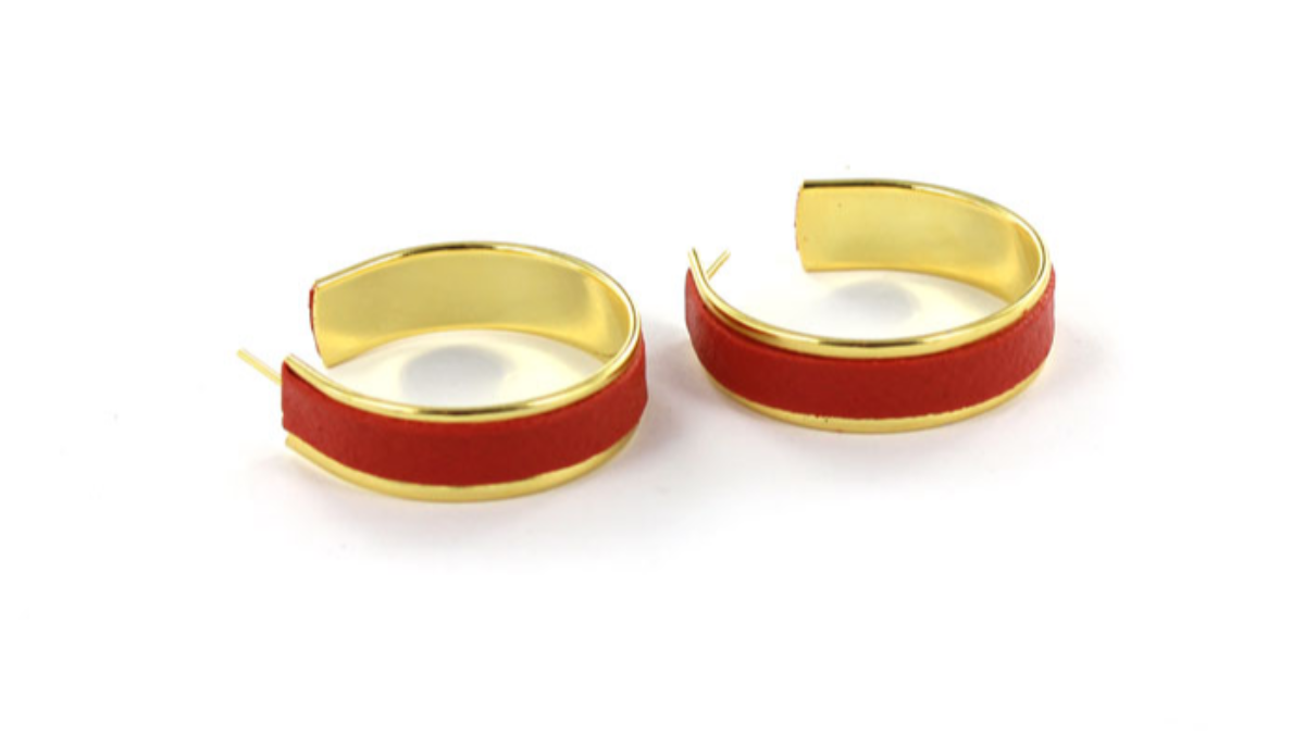 Créoles Fimo cuir : Etape 2 Créoles Fimo cuir : Etape 2