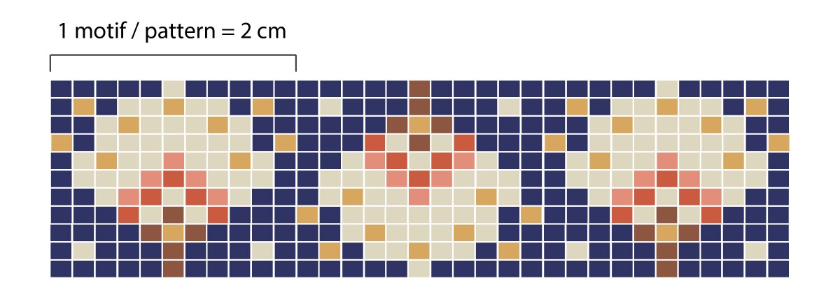 Schéma Bracelet Miyuki motif éventail avec barrettes fleurs dorées et fermoir aimanté Schéma Bracelet Miyuki motif éventail avec barrettes fleurs dorées et fermoir aimanté