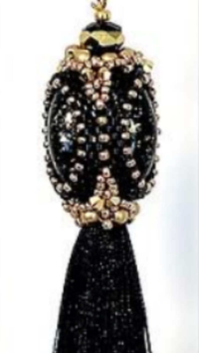 Schéma Accessoire de sac, pompon perle Angèle avec perles en verre Athos par Puca