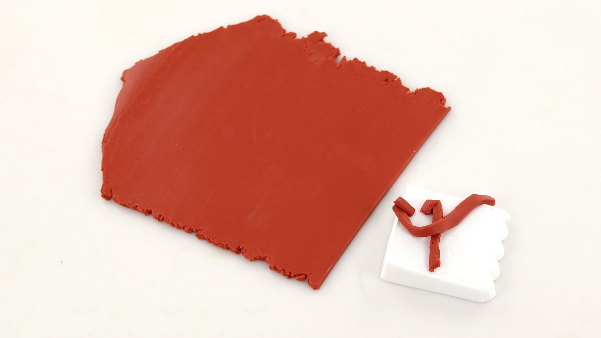 Boucles d'oreilles fleurs en polymère texture tissu et effet marbré : Etape 2 Boucles d'oreilles fleurs en polymère texture tissu et effet marbré : Etape 2