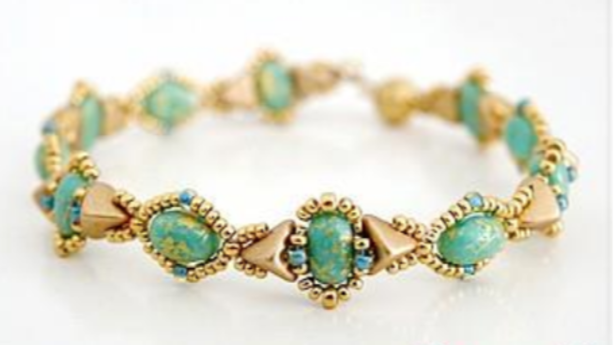 Schéma Bracelet Lali en perles en verre Samos par Puca Schéma Bracelet Lali en perles en verre Samos par Puca