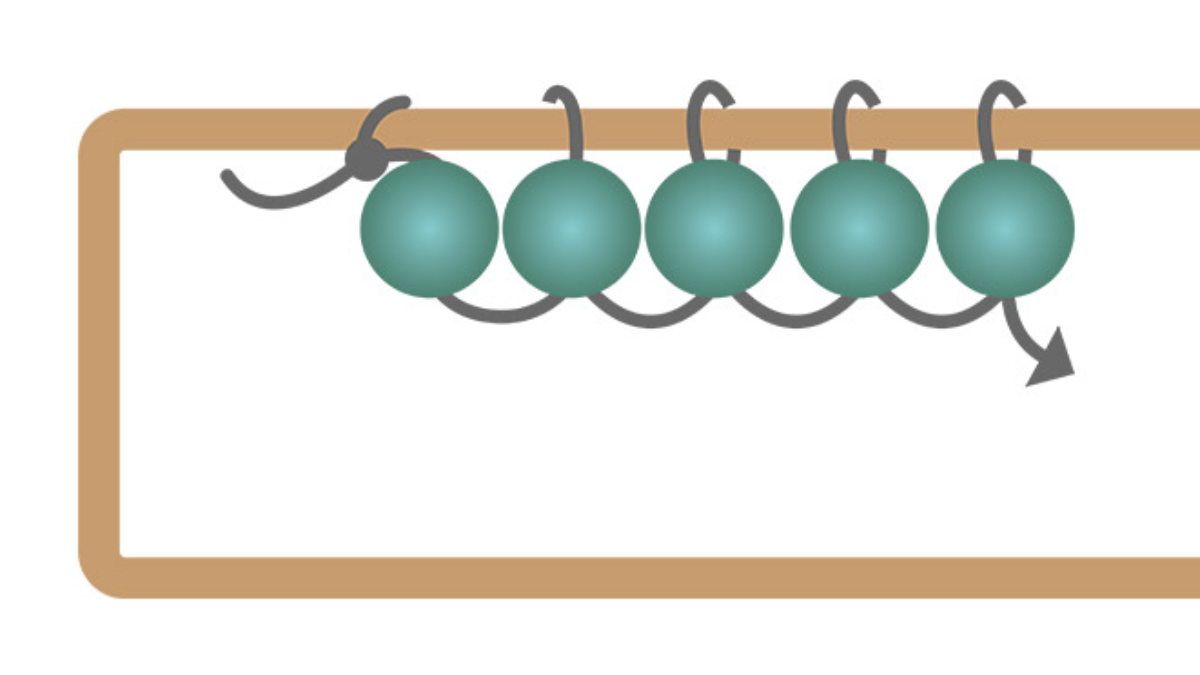 Boucles d'oreilles rectangle allongé et perles turquoise africaine : Etape 3