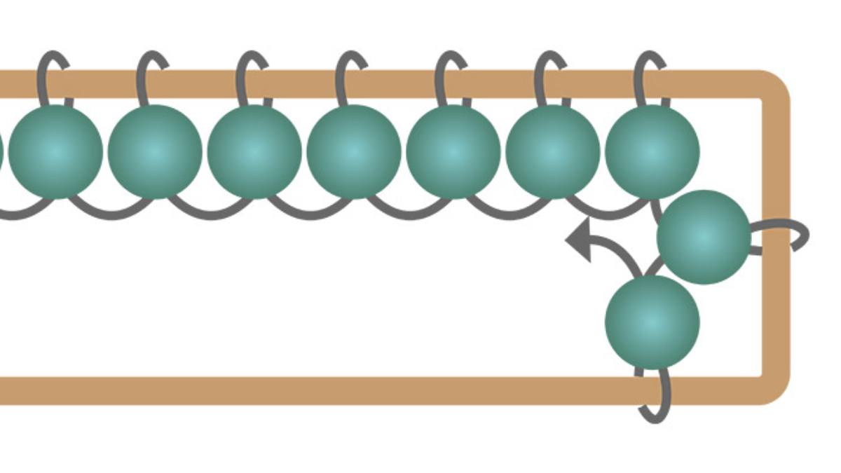 Boucles d'oreilles rectangle allongé et perles turquoise africaine : Etape 4