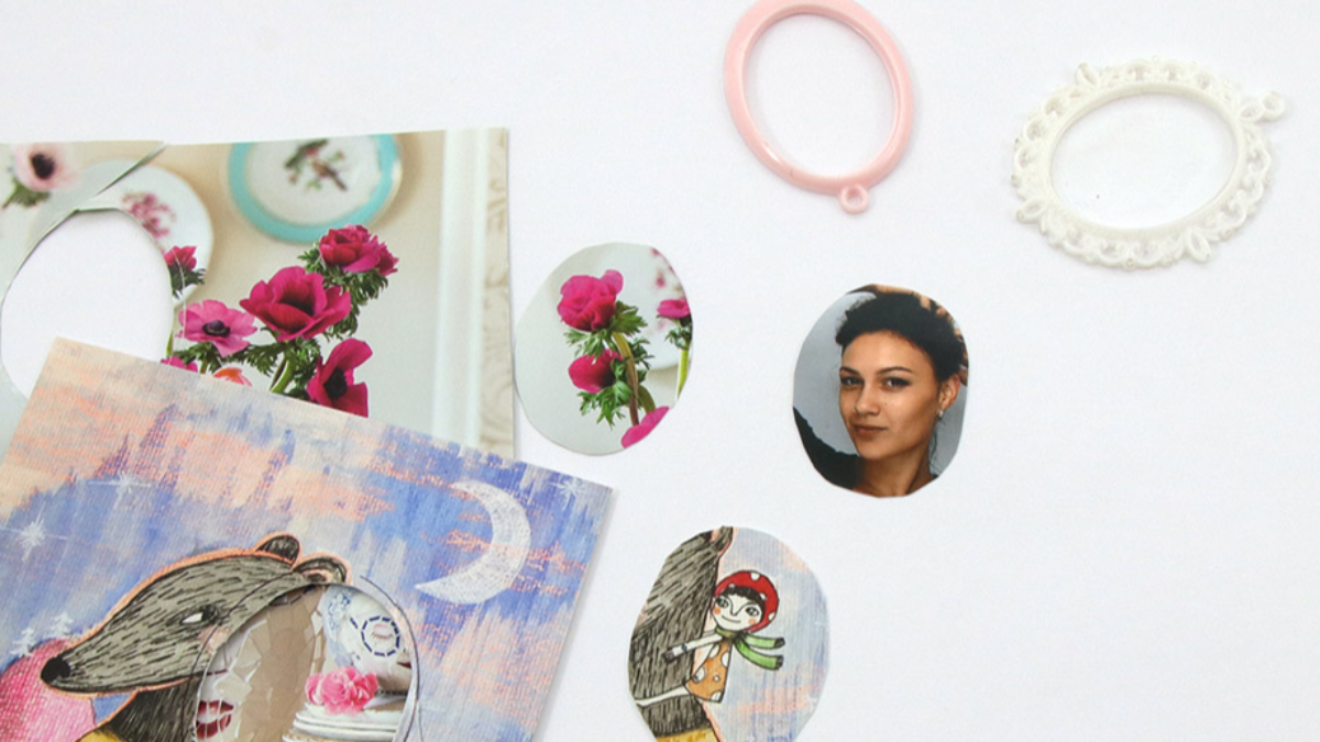 Cadres en résine avec inclusion de papier photo : Etape 3