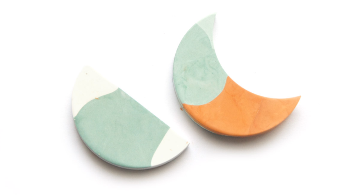 Tutoriel boucles d'oreilles avec Poudre de Moulage Raysin imitation céramique : Etape 4