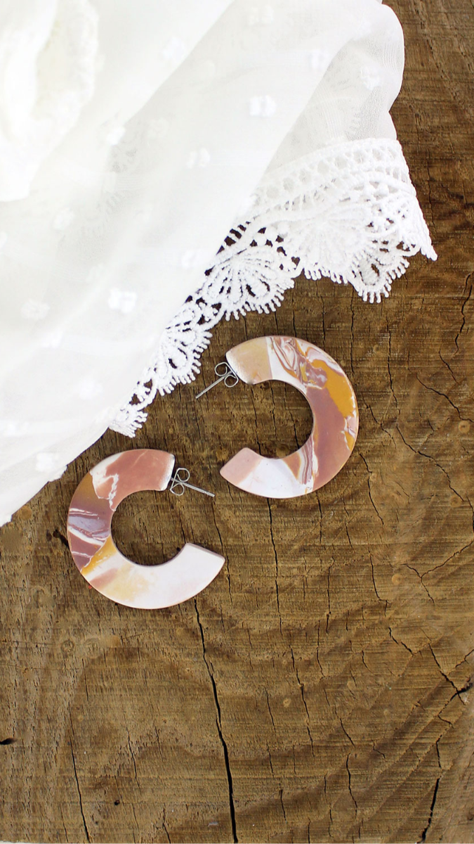 Schéma Créoles plates en pâte Fimo Schéma Créoles plates en pâte Fimo