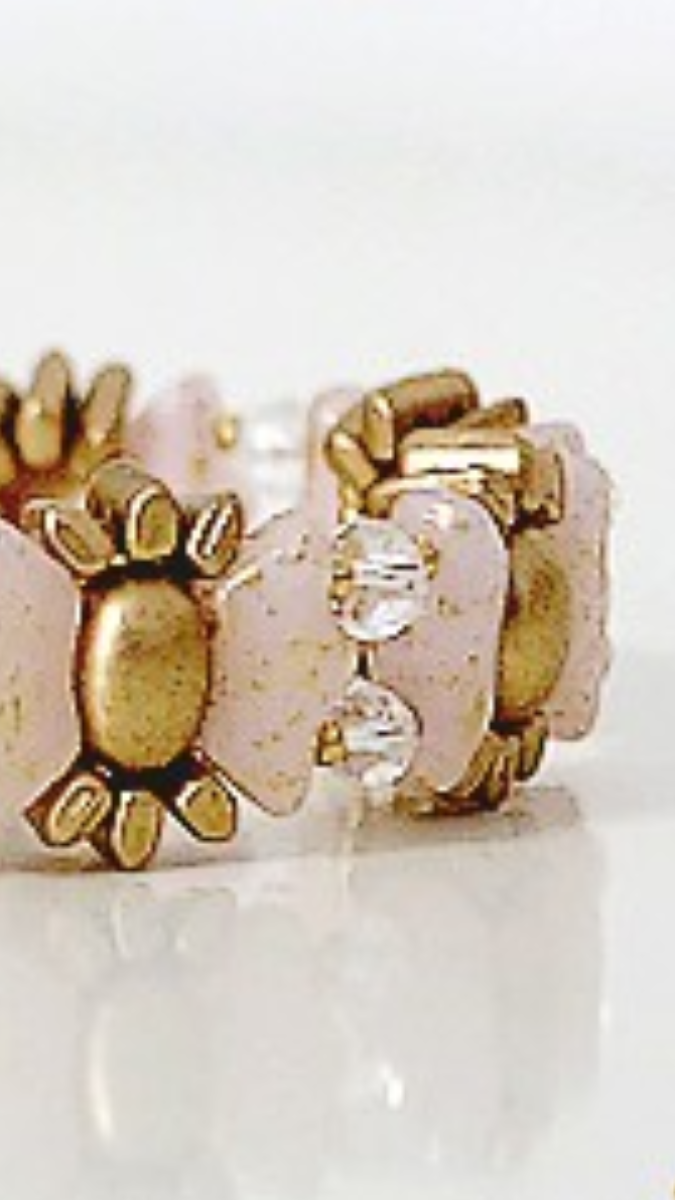 Schéma Bracelet Dora en perles en verre Delos et Samos par Puca