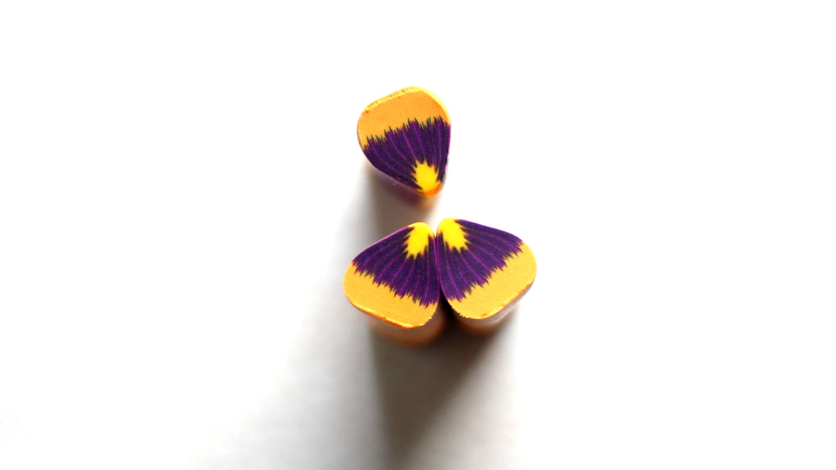 Boucles d'oreilles pensées en pâte polymère : Etape 12