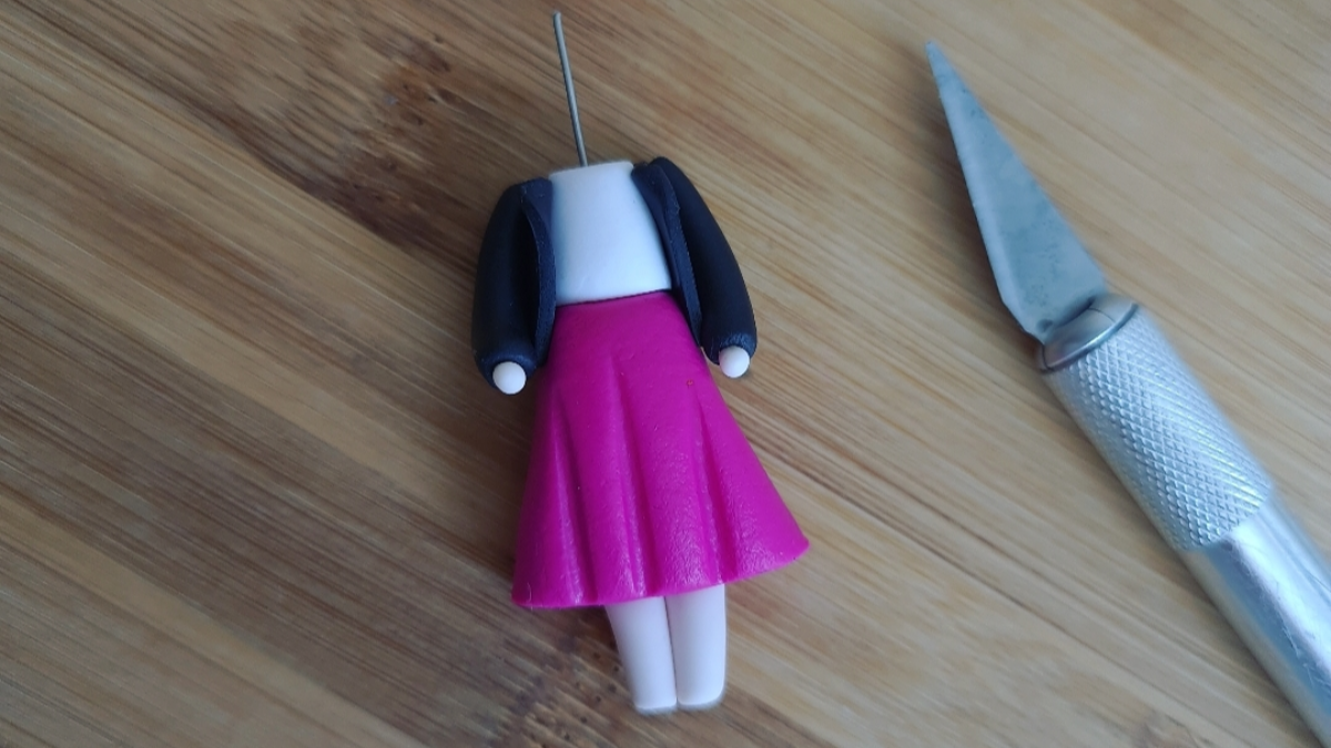 DIY Tuto - comment faire une figurine en pâte fimo : Etape 6