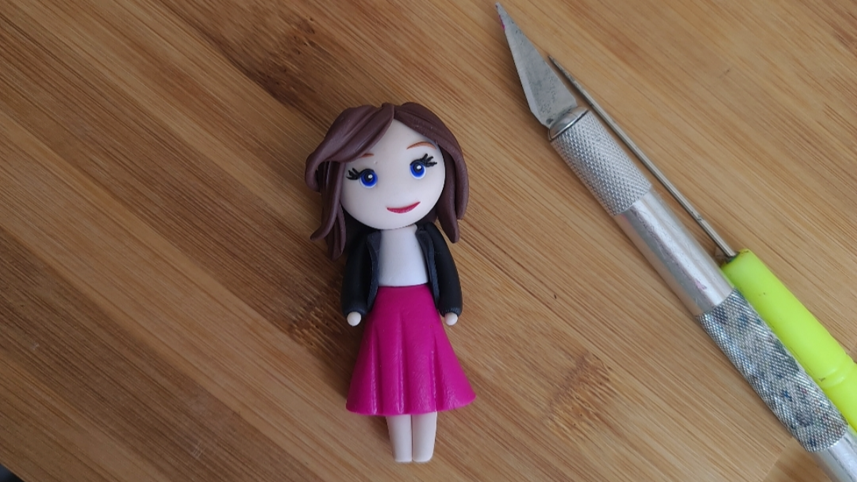 DIY Tuto - comment faire une figurine en pâte fimo : Etape 13