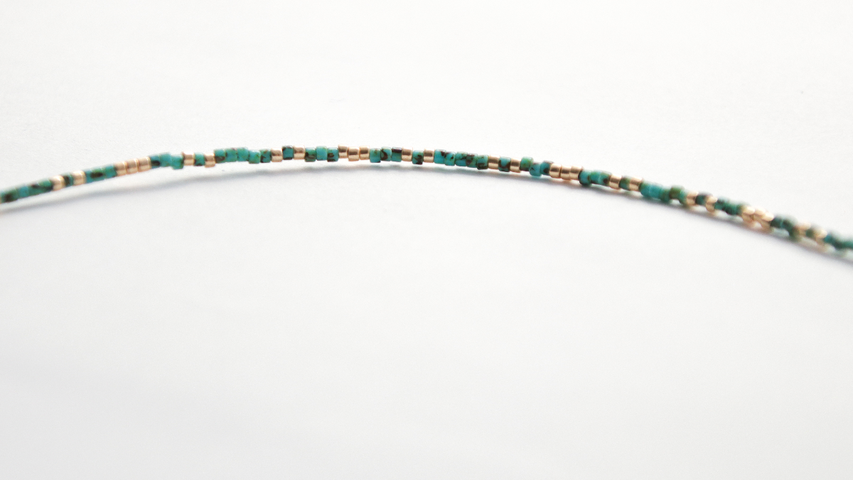 Bracelet Chevillère multirangs chaîne fantaisie et perles Miyuki : Etape 4 Bracelet Chevillère multirangs chaîne fantaisie et perles Miyuki : Etape 4