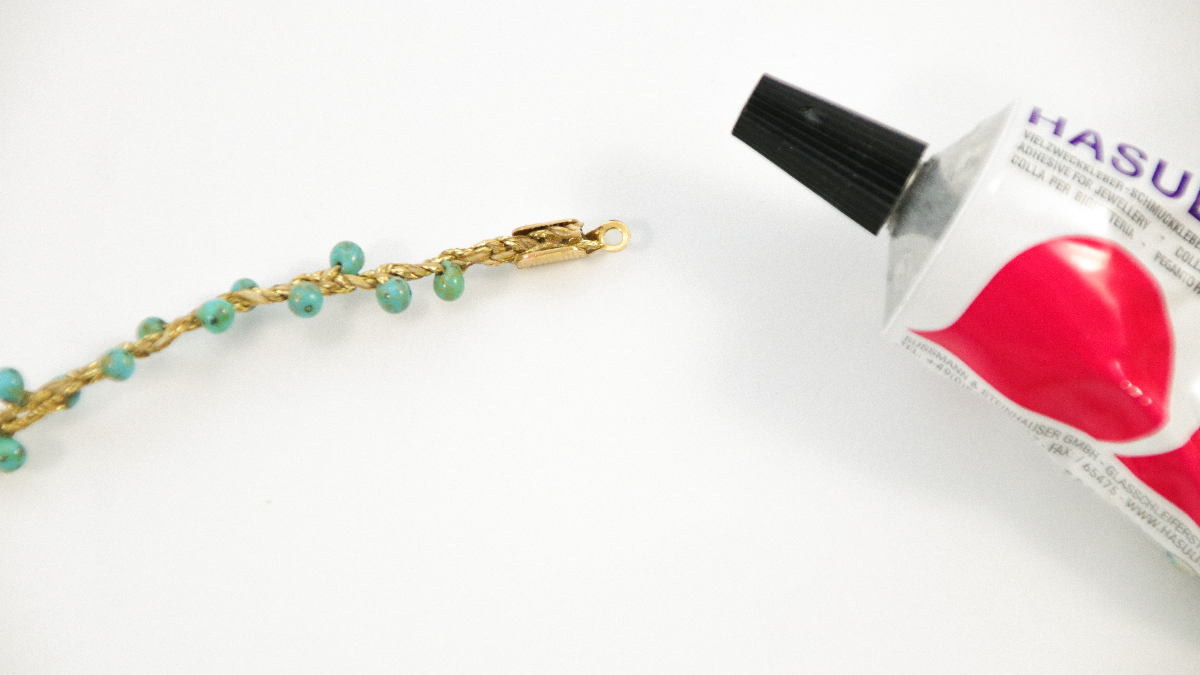 Bracelet Chevillère multirangs chaîne fantaisie et perles Miyuki : Etape 7 Bracelet Chevillère multirangs chaîne fantaisie et perles Miyuki : Etape 7