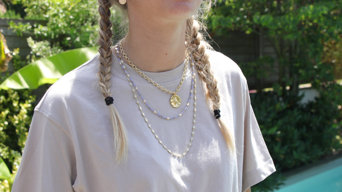 Schéma Tuto Collier Multirangs avec perles de rocailles rayées bleues et chaînes fantaisie Schéma Tuto Collier Multirangs avec perles de rocailles rayées bleues et chaînes fantaisie