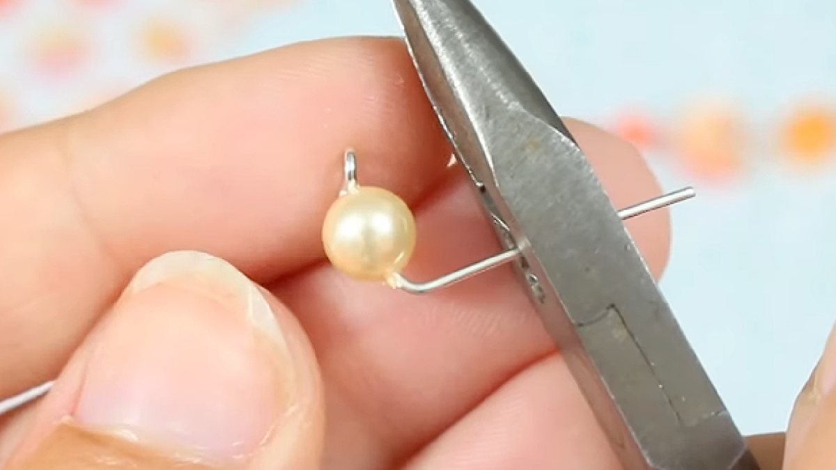 Bracelet pêle-mêle de perles et tranches de pêche en pâte polymère : Etape 11