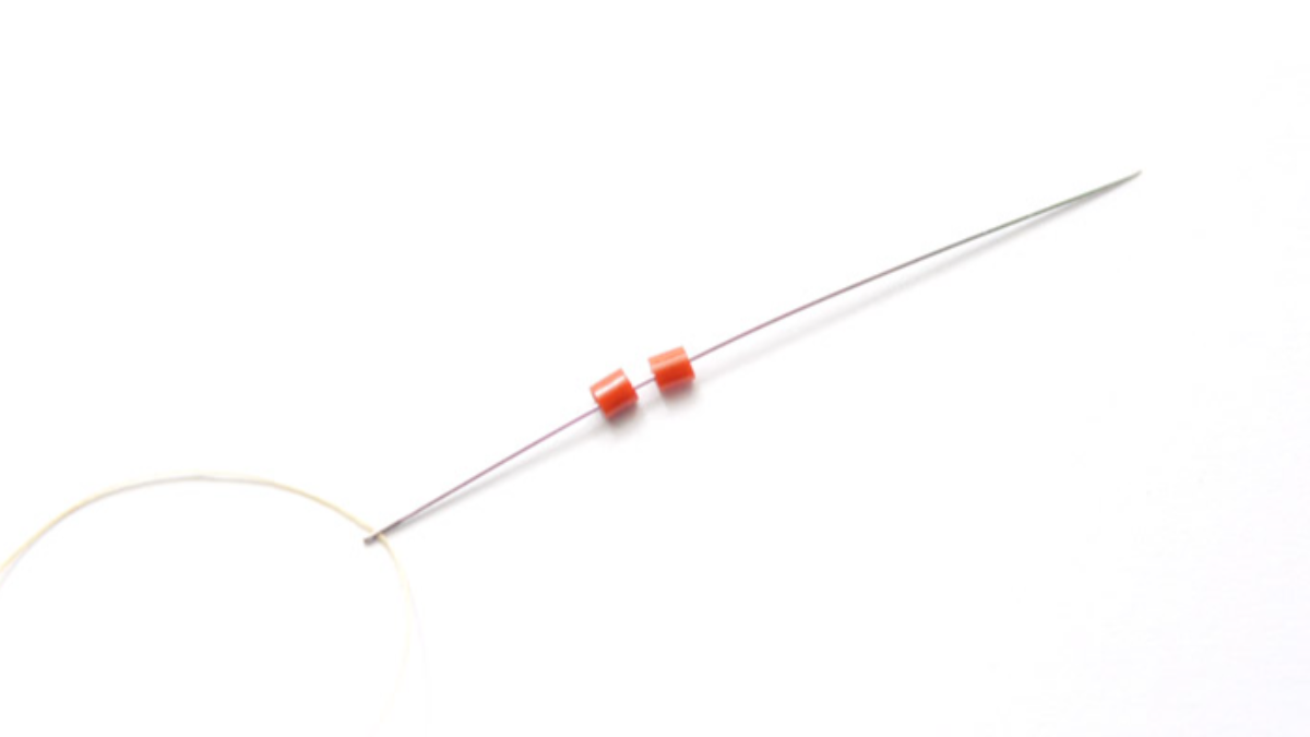 Modèle Tissage Brick Stitch Enfant avec perles Hama Mini : Etape 1