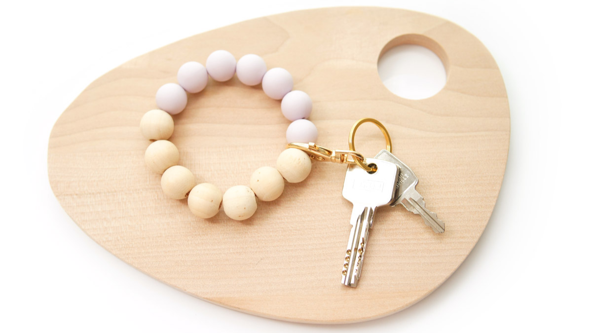 DIY Bracelet élastique porte-clés avec perles silicone XXL : Etape 3