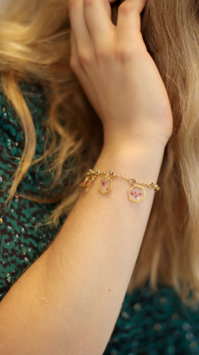 Bracelet Breloques Résiner ses souvenirs de vacances