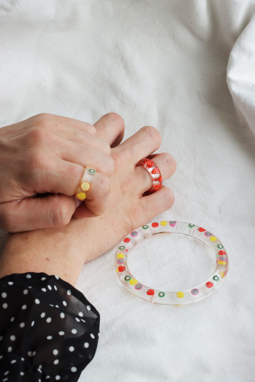 DIY débutant : Bagues fruitées en résine