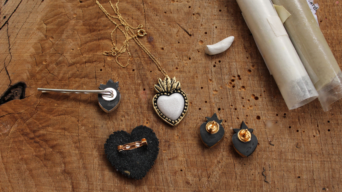 Bijoux ex-voto en pâte polymère Cernit : Etape 13