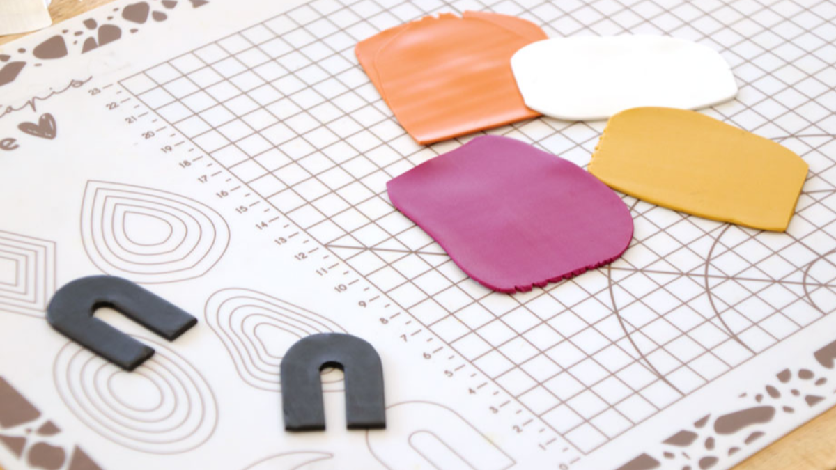 Boucles d'oreilles technique slab en pâte polymère : Etape 4