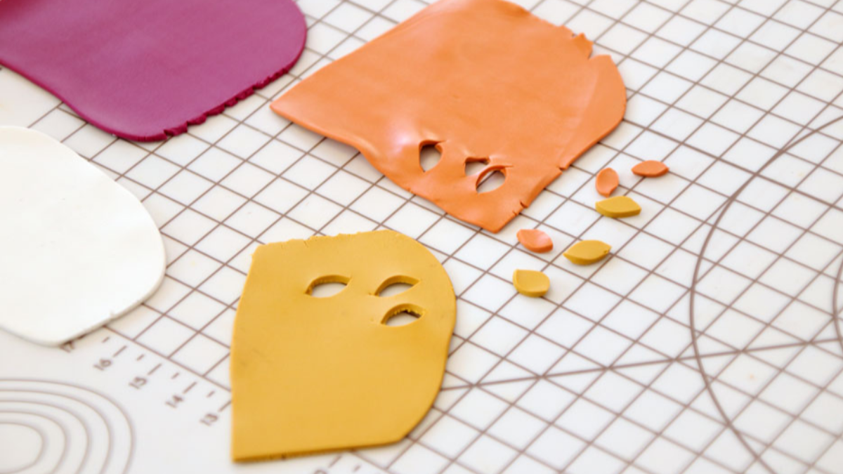 Boucles d'oreilles technique slab en pâte polymère : Etape 5