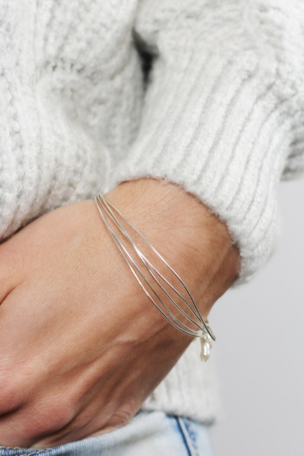 Tuto DIY Bracelet jonc semainier avec fil d'argent