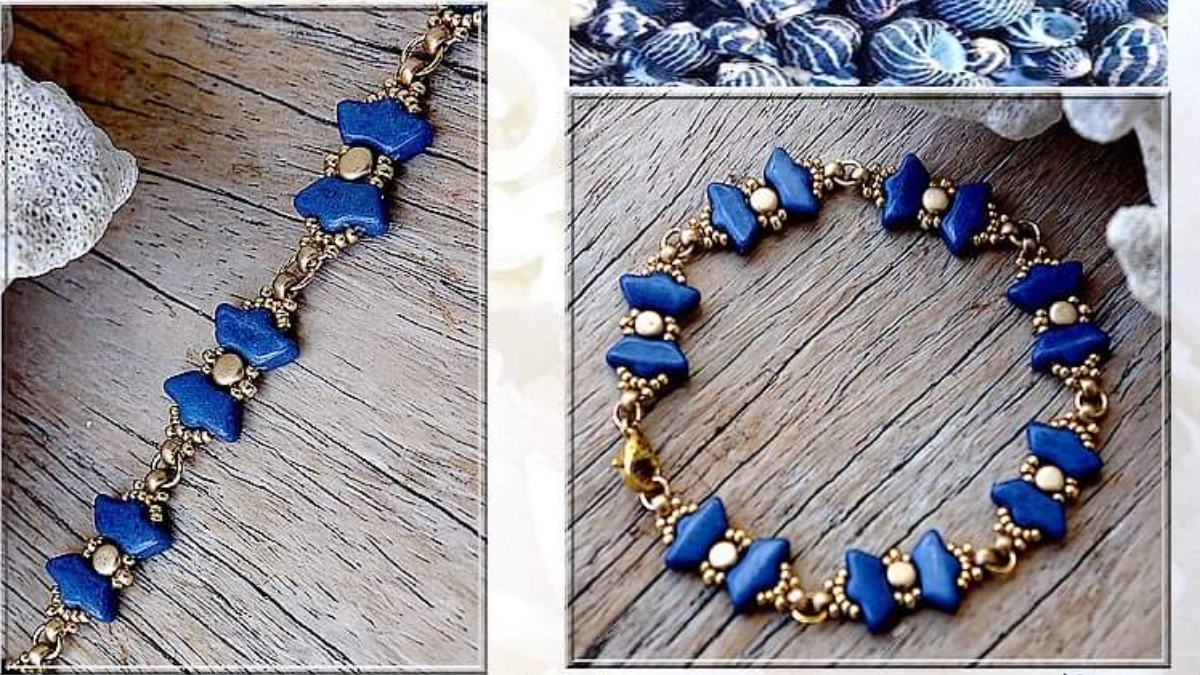 Tuto DIY Bracelet "Kelonia" par Puca avec perles Delos, Kalos et des Rocailles Miyuki