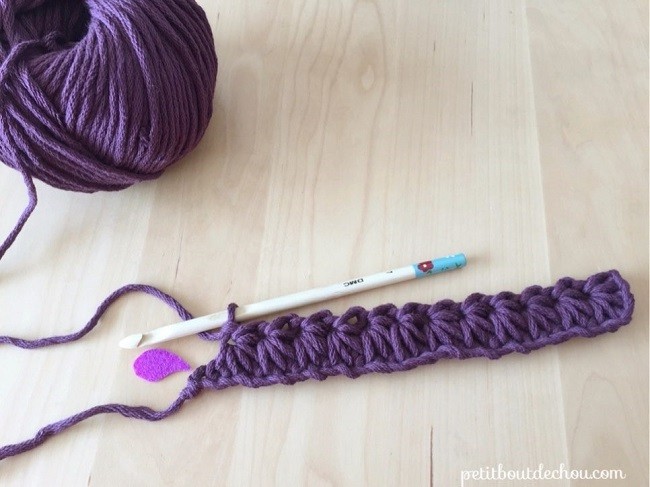Manique au crochet en point étoile avec du fil coton : Etape 11