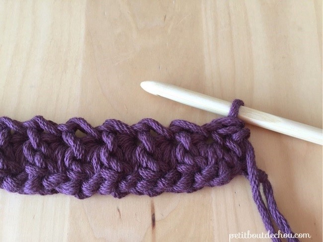 Manique au crochet en point étoile avec du fil coton : Etape 13