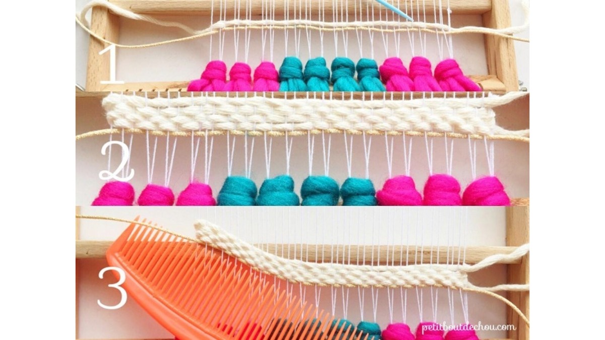 DIY Déco tissage mural : Etape 3 DIY Déco tissage mural : Etape 3