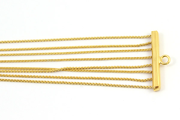 Bracelet Multirangs toupies PureCrystal chaîne serpentine : Etape 3 Bracelet Multirangs toupies PureCrystal chaîne serpentine : Etape 3